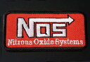 レーシングスーツに!NOS(ノス)縫いつけワッペン(エンブレム)Sサイズ