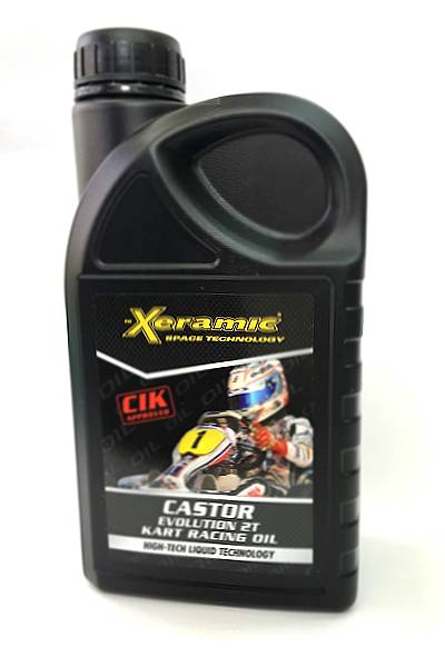 セラミック カストール エボ リューション 2サイクル用エンジンオイル 1000mlXeramic CASTOR EVOLUTION 2T KART RACING OIL 1LCIK-FIA公認【メール便不可】