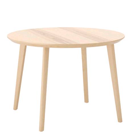 IKEA LISABO リーサボーテーブル, アッシュ材突き板105 cm 604.164.97【メール便不可】