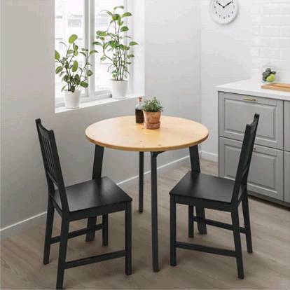 IKEA GAMLARED ガムラレードテーブル, ライトアンティークステイン, ブラックステイン 85cm 603.734.93【メール便不可】