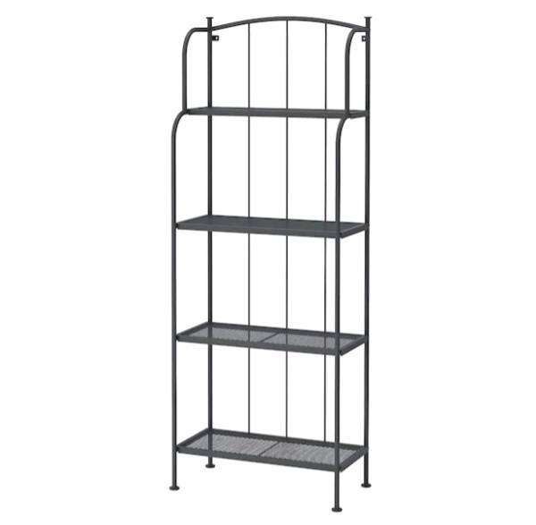 イケア IKEA L&#196;CK&#214; レッコシェルフユニット 屋外用, グレー, 61x160 cm201.742.16【メール便..