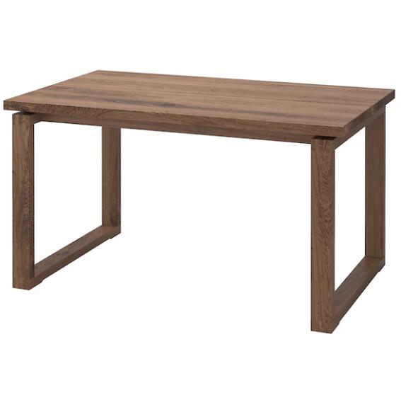 IKEAイケアMORBYLANGA モールビロンガテーブル, オーク材突き板 ブラウンステイン, 140x85 cm703.862.49