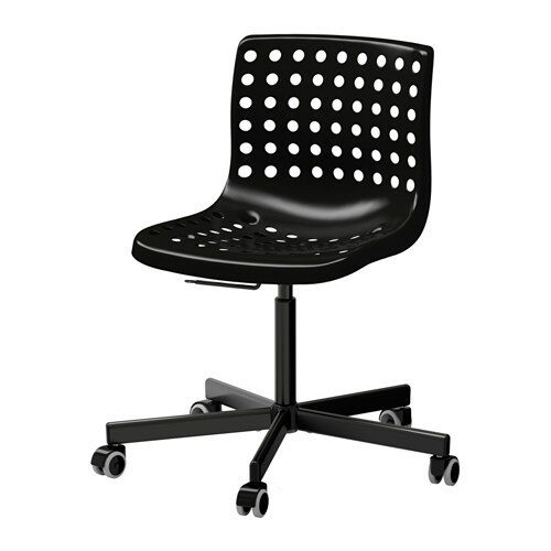 イケア IKEA SK&#197;LBERG / SPORREN 回転チェア ブラック 790.235.98【メール便不可】