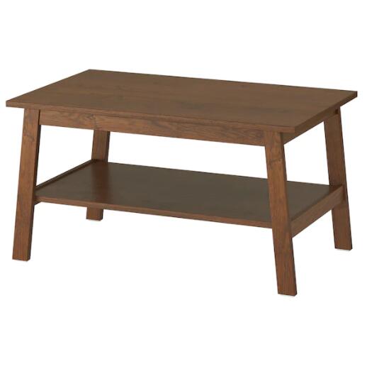 IKEA イケア LUNNARP ルンナルプ コーヒーテーブル, ブラウン90x55 cm 003.990.28