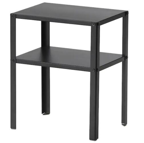 IKEAイケア　KNARREVIK クナレヴィーク ベッドサイドテーブル, ブラック 37x28 cm, 403.867.31【メール便不可】