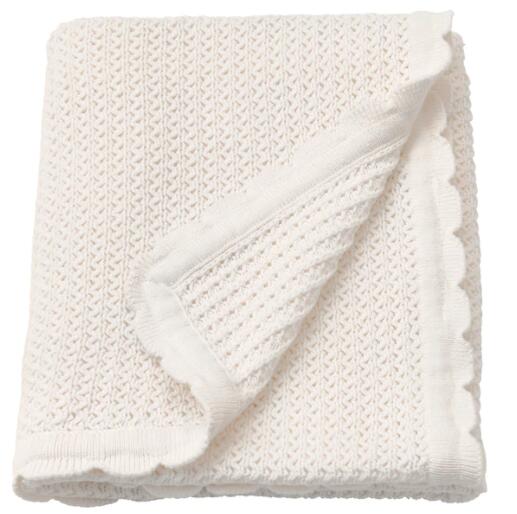 IKEA イケア GULSPARV グルスパルヴ毛布, ホワイト70x90 cm 204.271.10【メール便不可】