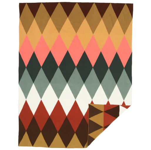 【NEW】IKEAイケア DEKORERA デコレラひざ掛け, ダイヤモンド柄 マルチカラー120x160 cm004.723.30
