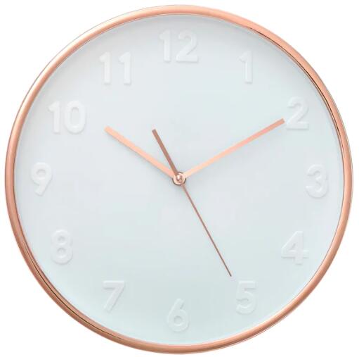 IKEA イケア DILLADE ディッラデ 時計 ウォールクロック, コッパーカラー35 cm 104.905.45【メール便不可】