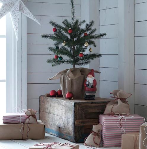 【NEW】IKEAイケアクリスマスVINTER2020ヴィンテル2020人工観葉植物,室内/屋外用ジュート/クリスマスツリーグリーン19cm504.746.33