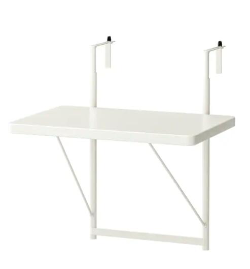 【NEW】IKEA イケアTORPAR&#214; トルパローバルコニーテーブル, ホワイト50 cm504.613.48