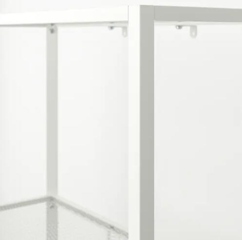 日本オアシス株式会社の【NEW】IKEA イケア BAGGEBO バッゲボーシェルフユニット, メタル/ホワイト60x25x116 cm604.838.73｜アングル2