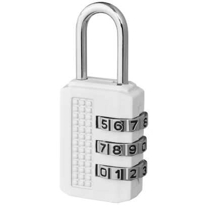 【NEW】IKEA イケア ELLOVEN エロヴェン南京錠, ホワイト304.962.59