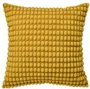 IKEA イケア SVARTPOPPEL スヴァルトポッペルクッションカバー, イエロー, 50x50 cm 105.430.11