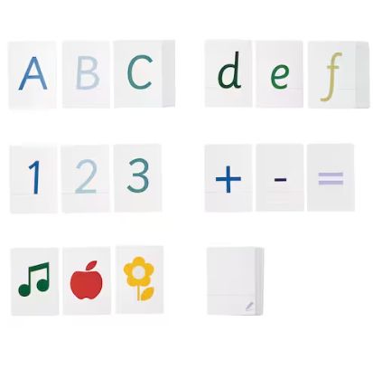 IKEA イケア UNDERHÅLLA ウンデルホラカード アルファベット/数字/記号 405.521.60【メール便不可】