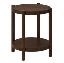 IKEA イケア LISTERBY リステルビーサイドテーブル, ダークブラウン ステインオーク材突き板50 cm 205.153.19