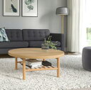 IKEA イケア ikea LISTERBY リステルビーコーヒーテーブル, オーク材突き板90 cm 905.153.11