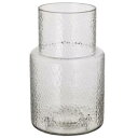 IKEA イケア KONSTFULL コンストフル花瓶, クリアガラス/模様入り26 cm205.119.67