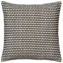 IKEA イケア KUSTFLY クストフリークッションカバー, ベージュ/ブラック, 50x50 cm 805.069.63
