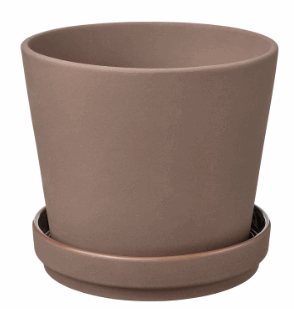 【NEW】IKEA ikeaKLARBÄR クラーベール 植木鉢 受け皿付き, 室内/屋外用 ブラウン, 12 cm005.084.28雑貨も豊富