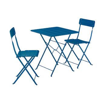 【NEW】IKEA ikeaSUNDSÖ スンドソー テーブル&折りたたみチェア2脚, 屋外用 ダークブルー/ダークブルー, 65x65 cm295.730.36IKEAのおしゃれな家具