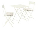 【NEW】IKEA ikeaSUNDSÖ スンドソー テーブル&折りたたみチェア2脚, 屋外用 オフホワイト/オフホワイト クッダルナ ライトグレーベージュ, 65x65 cm895.733.83IKEAのおしゃれな家具