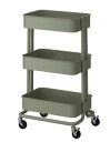 【NEW】IKEA ikeaRÅSKOG ロースコグ ワゴン, グレーグリーン, 35x45x77 cm305.916.66IKEAでおしゃれな暮らし