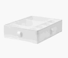 【NEW】IKEA ikeaSKUBB スクッブ ボックス 仕切り付き, ホワイト, 44x34x11 cm901.855.94おしゃれに収納
