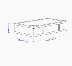 【NEW】IKEA ikeaSKUBB スクッブ 収納ケース, ダークグレー, 93x55x19 cm104.729.90おしゃれに収納