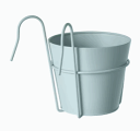 【NEW】IKEA ikeaVITLÖK ヴィートローク 鉢カバー ホルダー付き, 室内/屋外用 ライトグレーブルー, 15 cm805.607.14お部屋をデコレーション