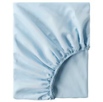 IKEA イケア BRUKSVARA ブルクスヴァーラボックスシーツ, ブルー, 90x200 cm705.606.82ikea イケア 人気 北欧 寝具 カバ...