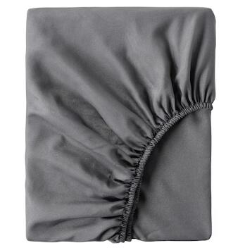 IKEA イケア BRUKSVARA ブルクスヴァーラボックスシーツ, ダークグレー, 90x200 cm305.606.84ikea イケア 人気 北欧 寝具...