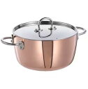 IKEA イケア FINMAT フィンマート 鍋 ふた付き, 銅/ステンレススチール, 3 l (505.175.62)
