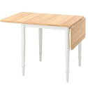 IKEA イケア ikea　DANDERYD ダンデリードドロップリーフテーブル, パイン材突き板/ホワイト, 74/134x80 cm905.161.22