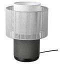 IKEA イケアSYMFONISK シンフォニスクスピーカーランプ WiFi付き、テキスタイルシェード, ブラック/ホワイト794.991.81ikea いけあ...