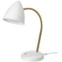 IKEA イケア ISNÅLEN イスノーレンLEDワークランプ, ホワイト/黄銅色605.143.70IKEA ikea イケア いけあ 北欧 雑貨 LED ライト WIC キッチン インテリア 収納 アレンジ 便利雑貨