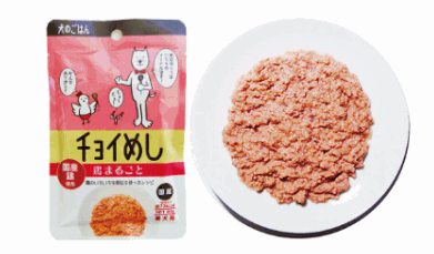 チョイめし 鶏まるごと 80g【ドッグフード】【ペットおやつ】犬用 ペット用品 犬猫用品 おやつ フ