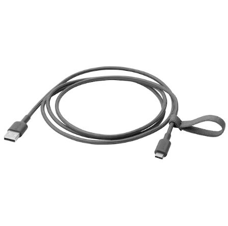 IKEA イケア LILLHULT リルフルトUSB-A - USB-C, ダークグレー, 1.5 m 705.275.98 IKEA イケア LILLHULT リルフルトUSB-A - USB-C, ダークグレー, 1.5 m 705.275.98