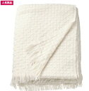 【NEW】IKEA イケア HORNMAL ホルンマルブランケット, オフホワイト, 130x170 cm005.290.96