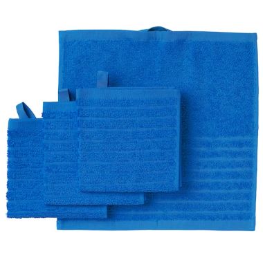 IKEAイケア VÅGSJÖN ヴォーグショーン タオルハンカチ, ブライトブルー, 30x30 cm605.762.64