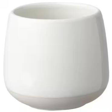 IKEA イケア LAGERBÄR ラーゲルベール鉢カバー, ホワイト, 6 cm 005.733.48