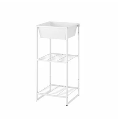 IKEA イケアJOSTEIN ヨースタインシェルフユニット 小物入れ付き, 室内/屋外用/ワイヤー ホワイト, 41x40x90 cm994.371.73