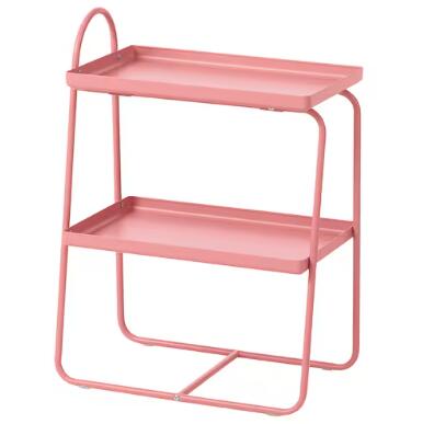 IKEA イケア HATTÅSEN ハットーセンサイドテーブル/シェルフユニット, ピンク705.841.93
