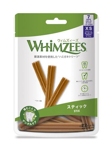 ウィムズィーズ スティック XS 超小型犬向け （体重2-7kg） 7個入り 52.5g8060169 犬用 ペット フード オーラルヘルスケア