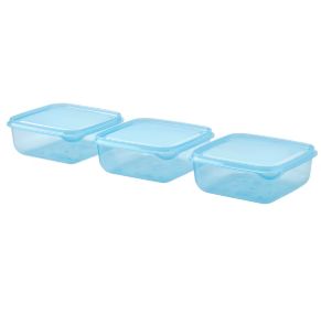 IKEA イケア PRUTA プルータ　保存容器 ふた付き, ブルー, 0.6 l605.971.05のサムネイル