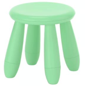 IKEAイケア MAMMUT マンムット子ども用スツール, 子ども用スツール, 室内/屋外用/ライトグリーン005.866.09