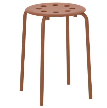 IKEAイケア MARIUS マリウススツール, レッドブラウン, 45 cm 006.052.50
