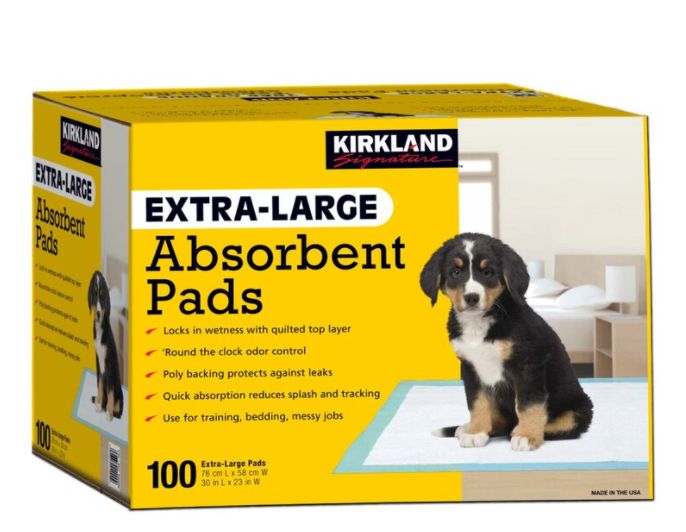 コストコ カークランドシグネチャー XL ペットシーツ 100枚Kirkland Signature Extra Large Absorbent Pads 76cm x 58cm x 100