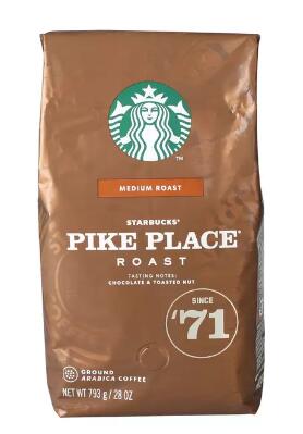 コストコ商品 COSTCO●スターバックス パイクプレイスロースト (粉) 793g●STARBUCKS PIKEPLACE ROAST (Ground) 793g 12974みんな大好きスターバックス！根強い人気。香りも最高