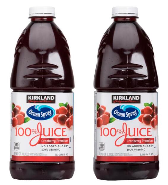 コストコ商品 COSTCO●カークランドシグネチャー クランベリー＆フルーツミックス濃縮還元ジュース●Kirkland Signature Ocean Spray Cranberry Mix 2.83L x 2 bottle596444