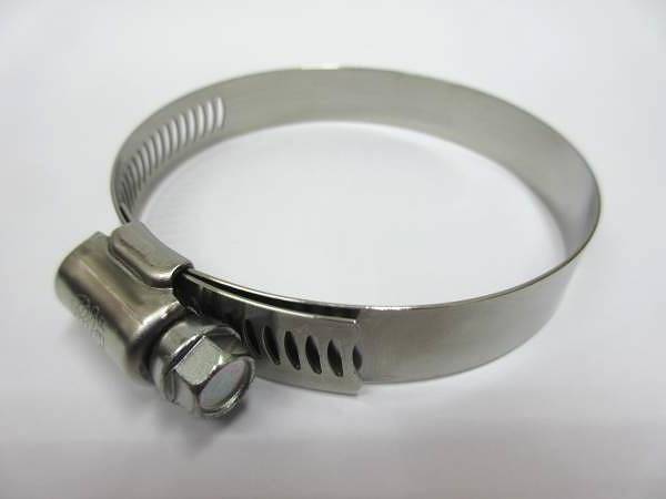 インテークサイレンサーベルトステンレスホースバンド 幅広タイプ 52-76mm